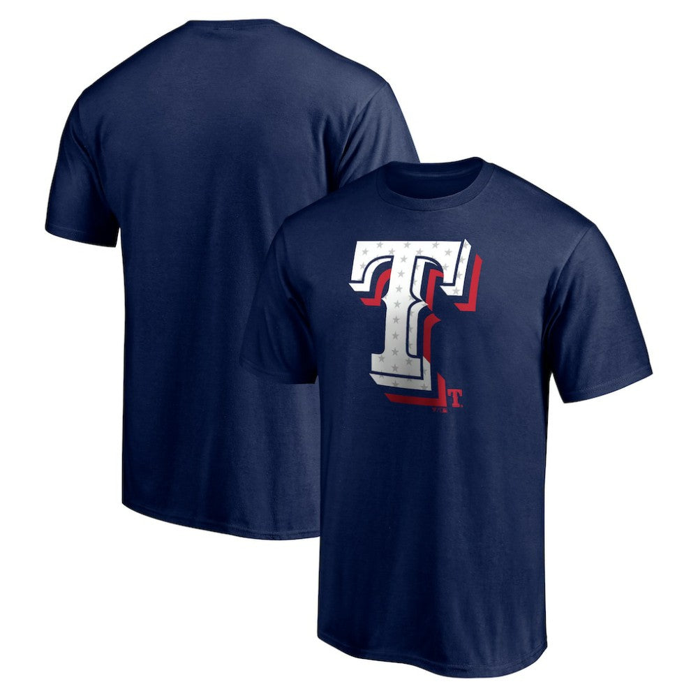 Texas Rangers Red White and Team T-Shirt - Navy