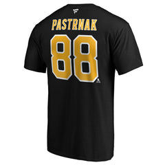 David Pastrnak Boston Bruins Fanatics B&T Name and Number T-Shirt Black