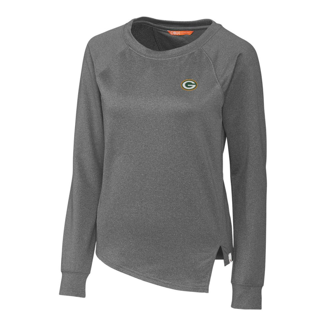 Green Bay Packers Cutter & Buck Women's Jackson Pullover Sweatshirt - Heathered Charcoal outlet
