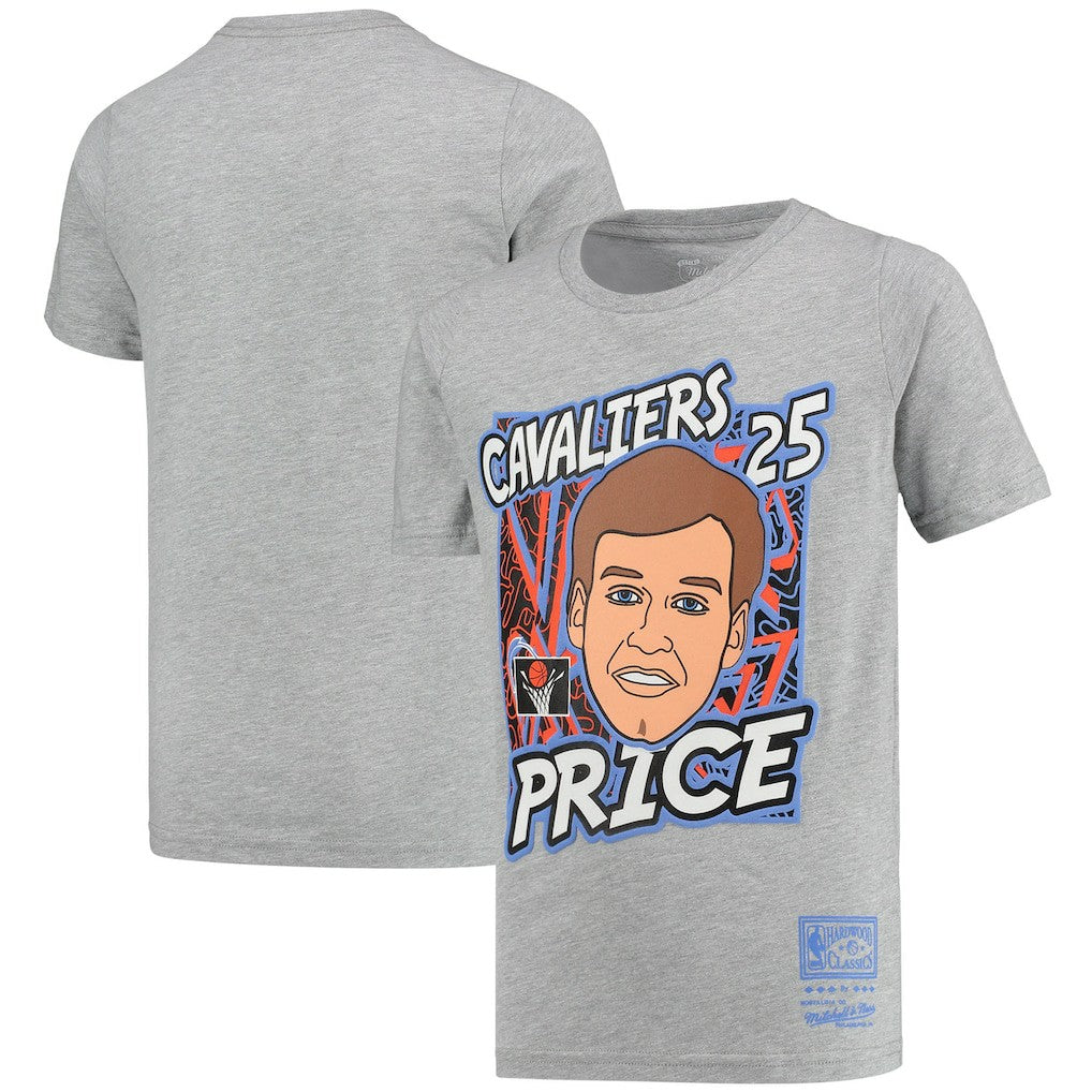 Mark Price Cleveland Cavaliers Youth Hardwood Classics King of the Court Player T-Shirt sale - Gray | Mitchell & Ness discount