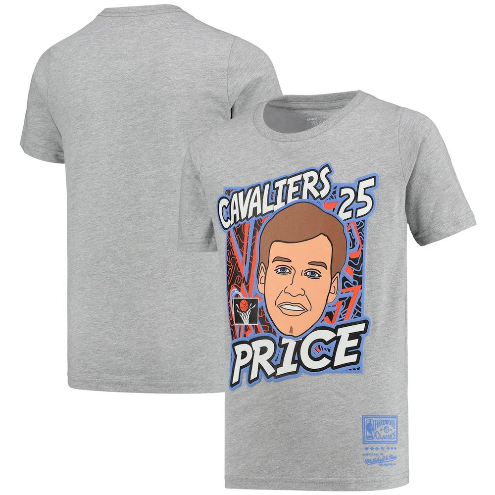 Mark Price Cleveland Cavaliers Youth Hardwood Classics King of the Court Player T-Shirt sale - Gray | Mitchell & Ness discount