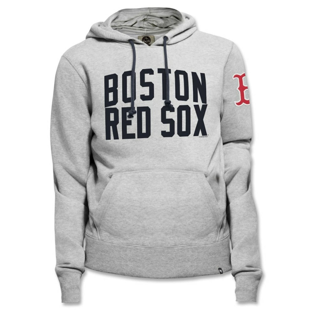 Boston Red Sox Gamebreak Cross Check Pullover Hoodie - Gray | 47 brand