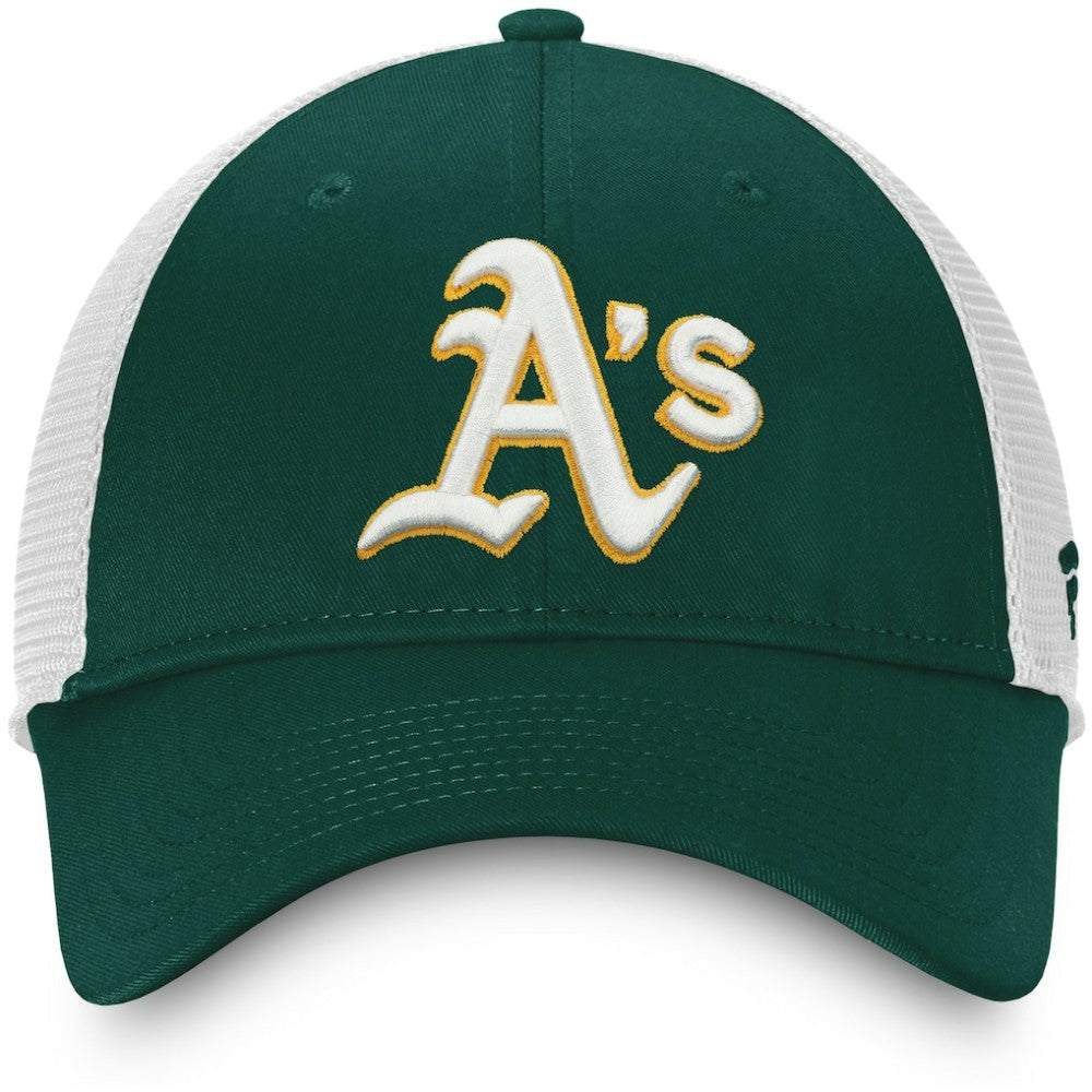 Athletics Team Core Unstructured Trucker Adjustable Hat - Green/White