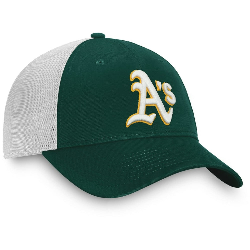 Athletics Team Core Unstructured Trucker Adjustable Hat - Green/White
