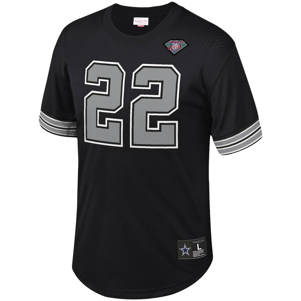 Emmitt Smith Dallas Cowboys Retired Player Name & Number Mesh Top - Black outlet