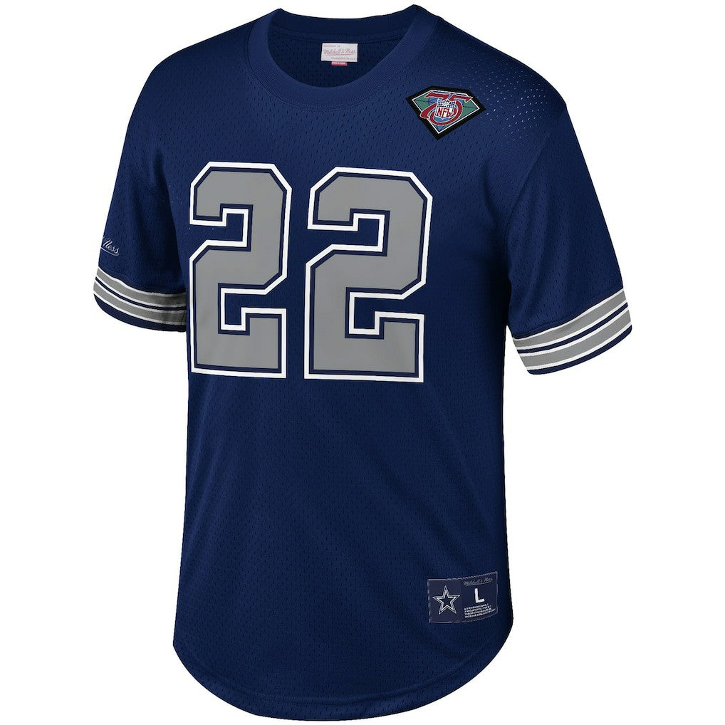 Emmitt Smith Dallas Cowboys Retired Player Name & Number Mesh Top - Navy for sale