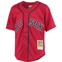 David Ortiz Boston Red Sox Youth Cooperstown Collection Batting Practice Jersey - Red | Mitchell & Ness
