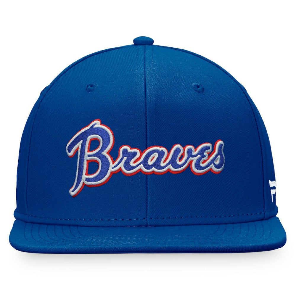 Atlanta Braves Cooperstown Collection Fitted Hat - Royal