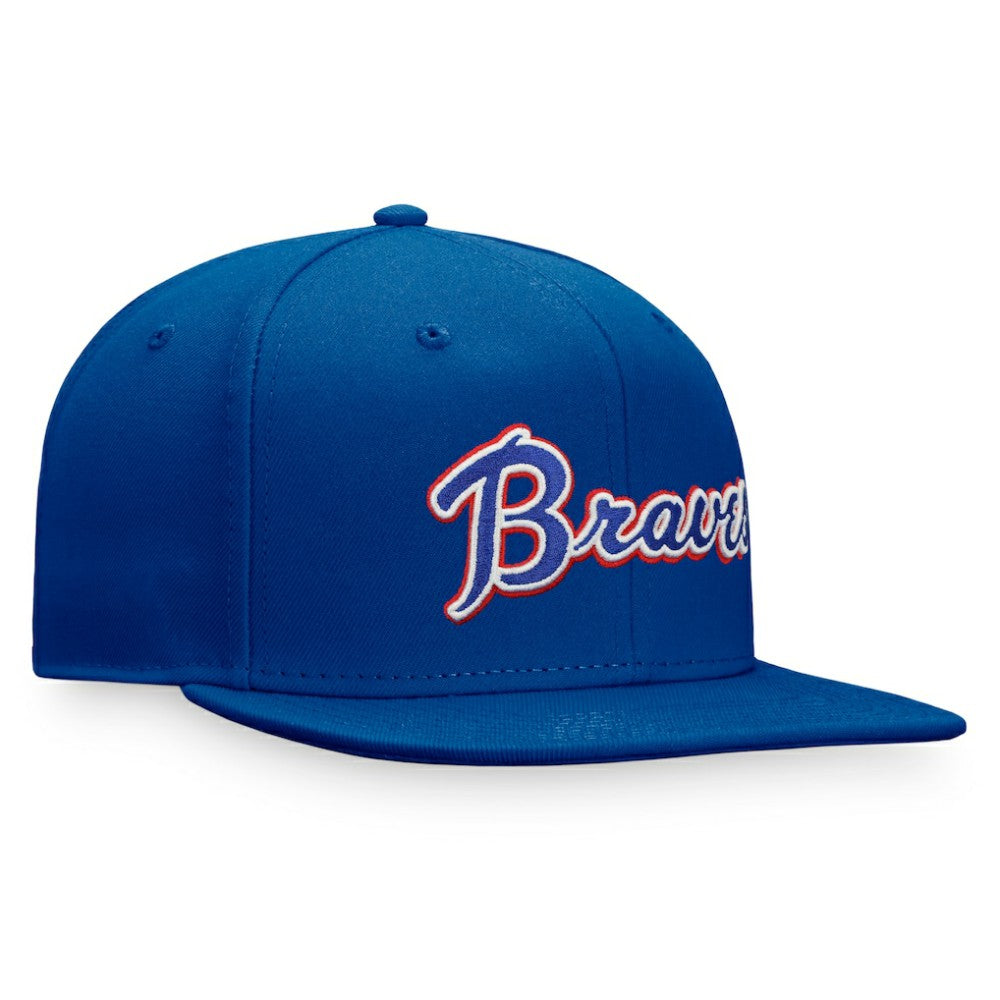 Atlanta Braves Cooperstown Collection Fitted Hat - Royal