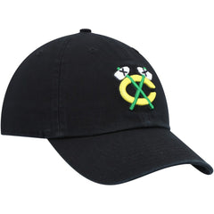 Chicago Blackhawks '47 Alternate Logo Clean Up Adjustable Hat Black