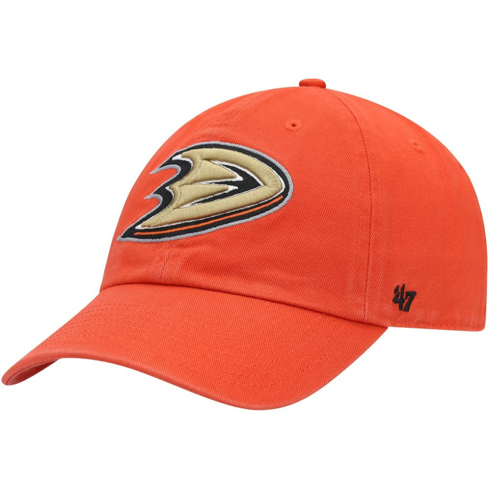 Anaheim Ducks '47 Clean Up Adjustable Hat Orange