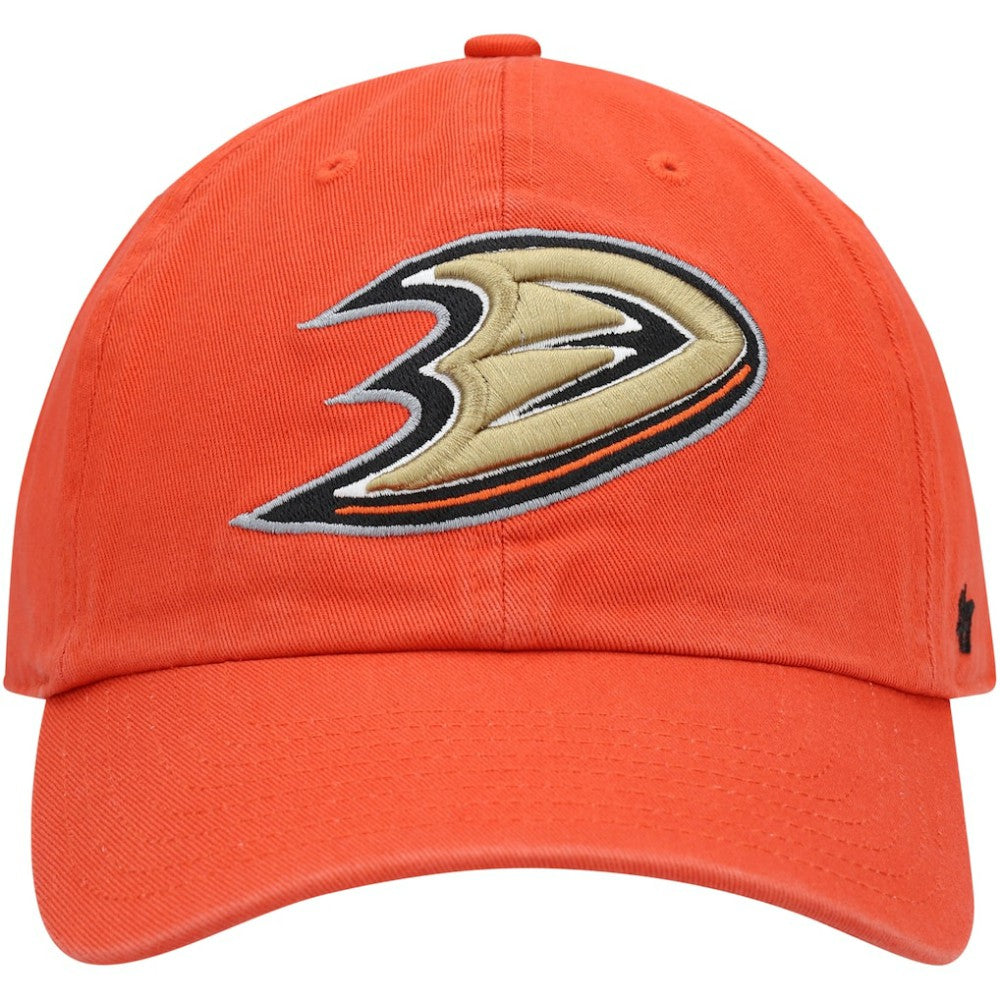 Anaheim Ducks '47 Clean Up Adjustable Hat Orange