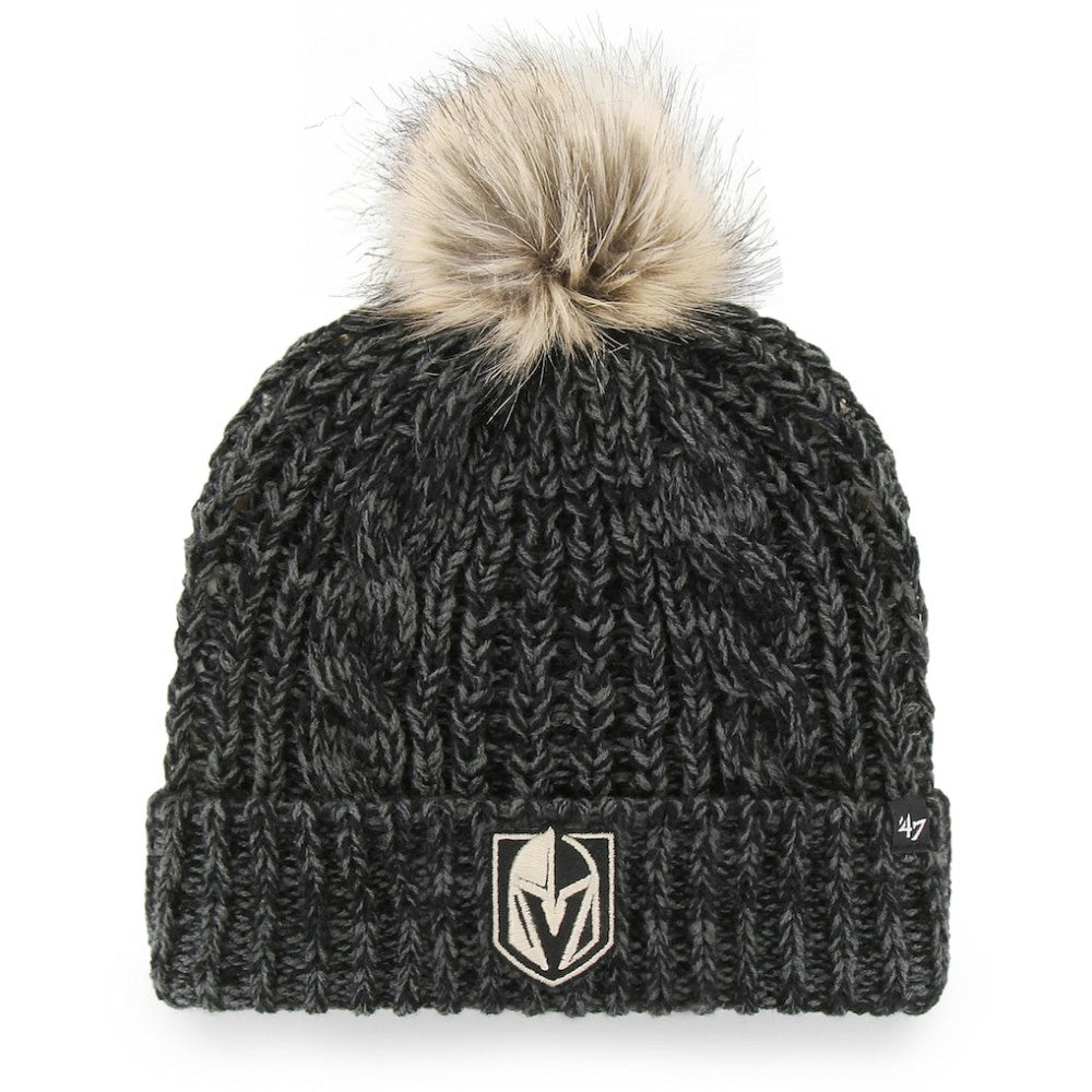 Vegas Golden Knights '47 Women's Meeko Cuffed Knit Hat with Pom Black