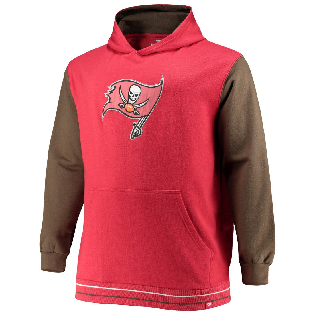 Tampa Bay Buccaneers Big & Tall Block Party Pullover Hoodie - Red/Pewter online