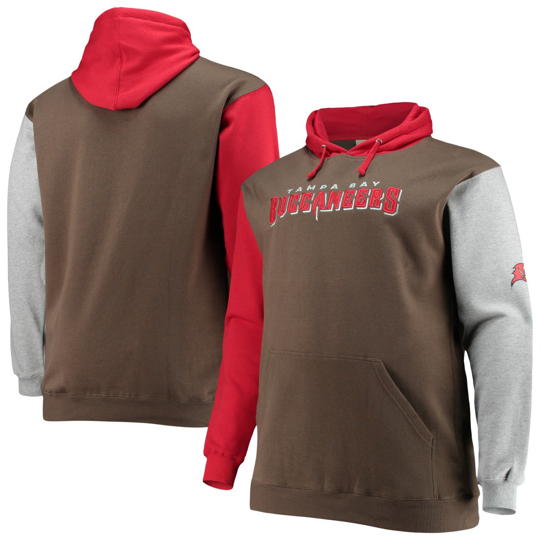 Tampa Bay Buccaneers Big & Tall Pullover Hoodie - Red/Black sale