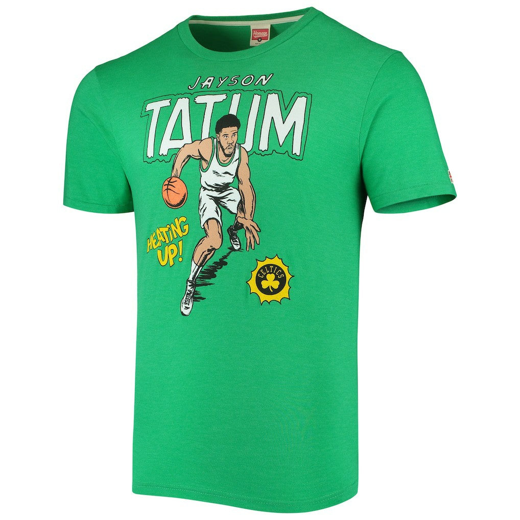 Jayson Tatum Boston Celtics Homage Comic Book Player Tri-Blend T-Shirt - Kelly Green shop