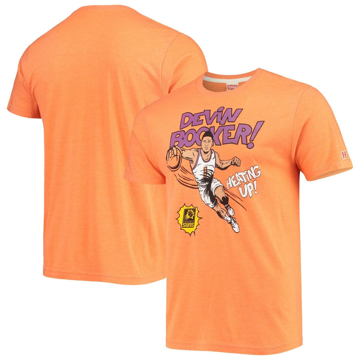 Devin Booker Phoenix Suns Homage Comic Book Player Tri-Blend T-Shirt - Orange online