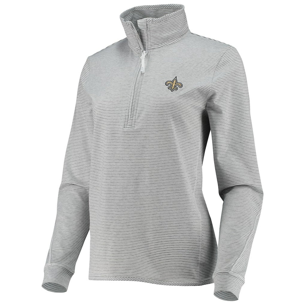 New Orleans Saints Vineyard Vines Women's Sankaty Shep Half-Zip Pullover Top - Heather Gray outlet