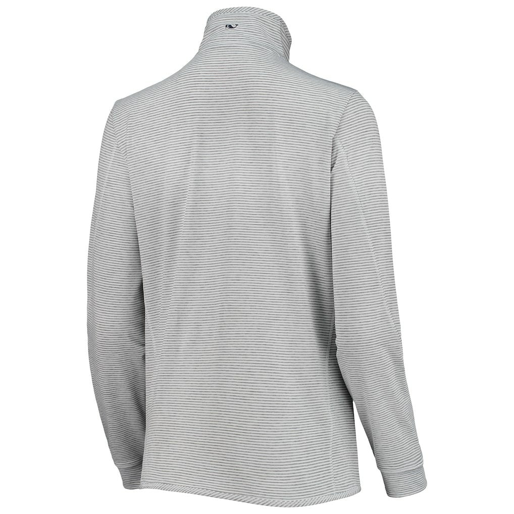 New Orleans Saints Vineyard Vines Women's Sankaty Shep Half-Zip Pullover Top - Heather Gray outlet