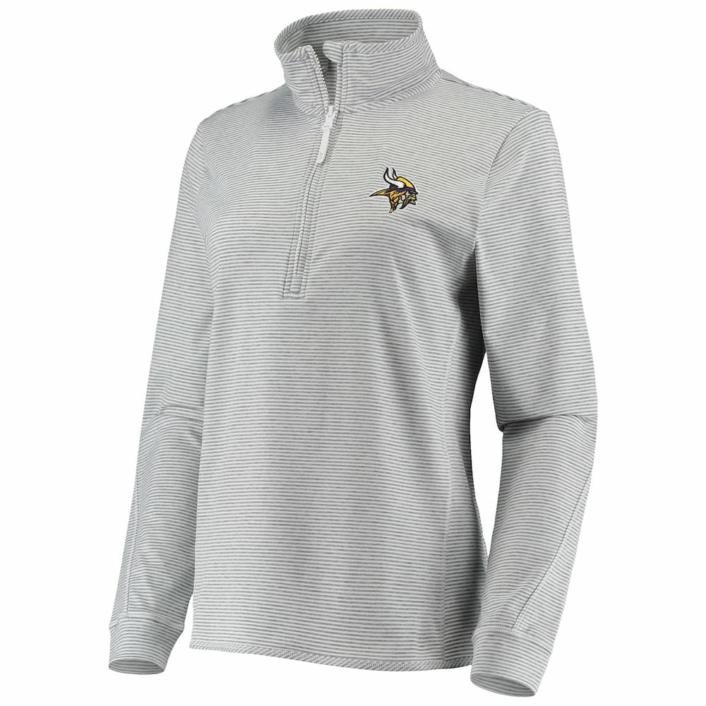 Minnesota Vikings Vineyard Vines Women's Sankaty Shep Half-Zip Pullover Top - Heather Gray outlet