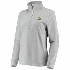 Minnesota Vikings Vineyard Vines Women's Sankaty Shep Half-Zip Pullover Top - Heather Gray outlet