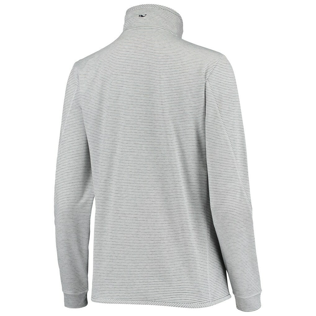 Minnesota Vikings Vineyard Vines Women's Sankaty Shep Half-Zip Pullover Top - Heather Gray outlet