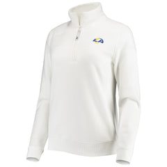 Los Angeles Rams Vineyard Vines Women's Shep Shirt Quarter-Zip Sweatshirt - White online