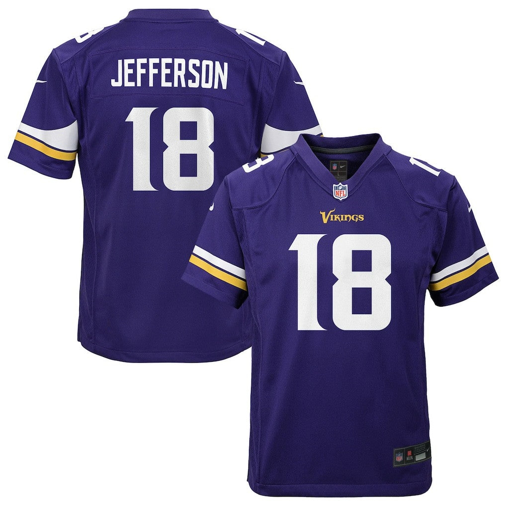 Justin Jefferson Minnesota Vikings Youth Game Jersey - Purple | Nike for sale