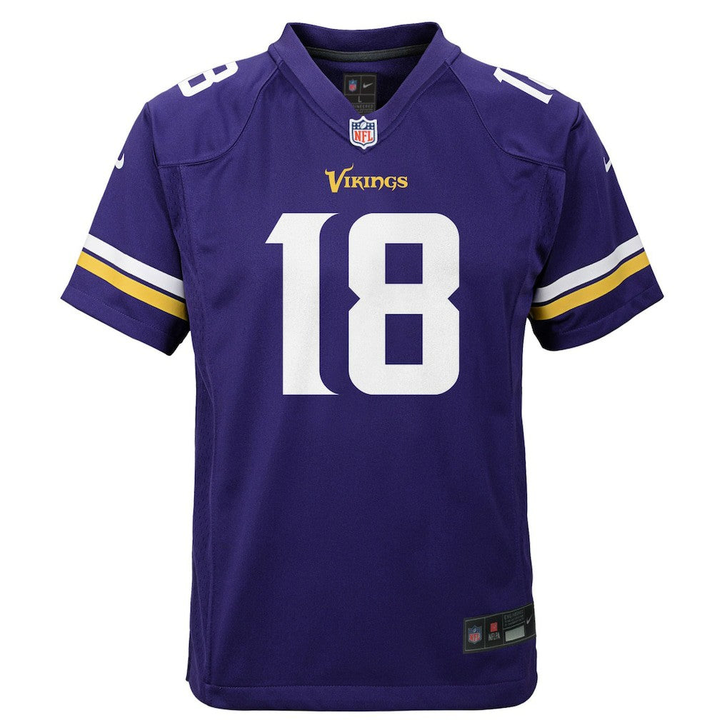 Justin Jefferson Minnesota Vikings Youth Game Jersey - Purple | Nike for sale