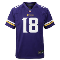 Justin Jefferson Minnesota Vikings Youth Game Jersey - Purple | Nike for sale