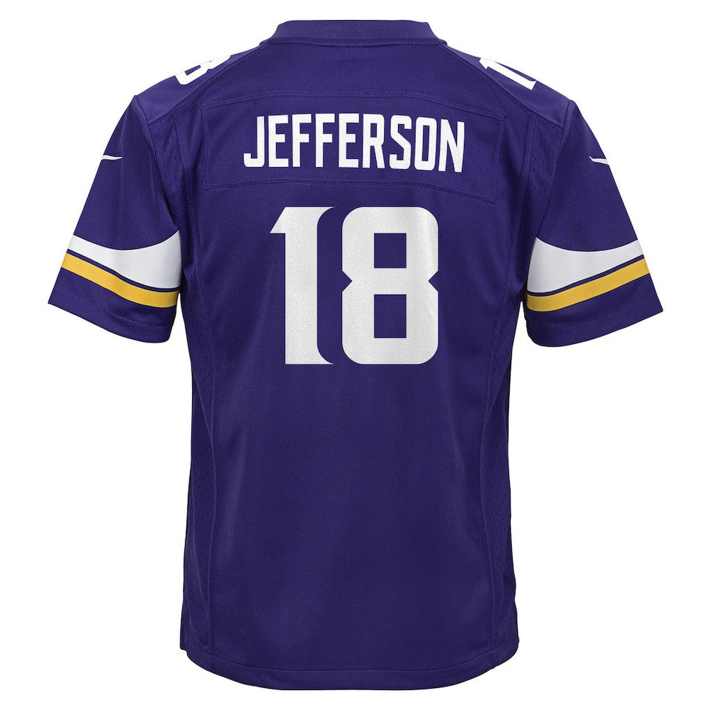 Justin Jefferson Minnesota Vikings Youth Game Jersey - Purple | Nike for sale