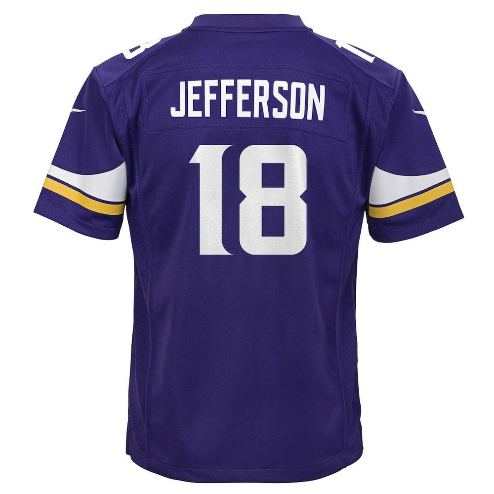 Justin Jefferson Minnesota Vikings Youth Game Jersey - Purple | Nike for sale
