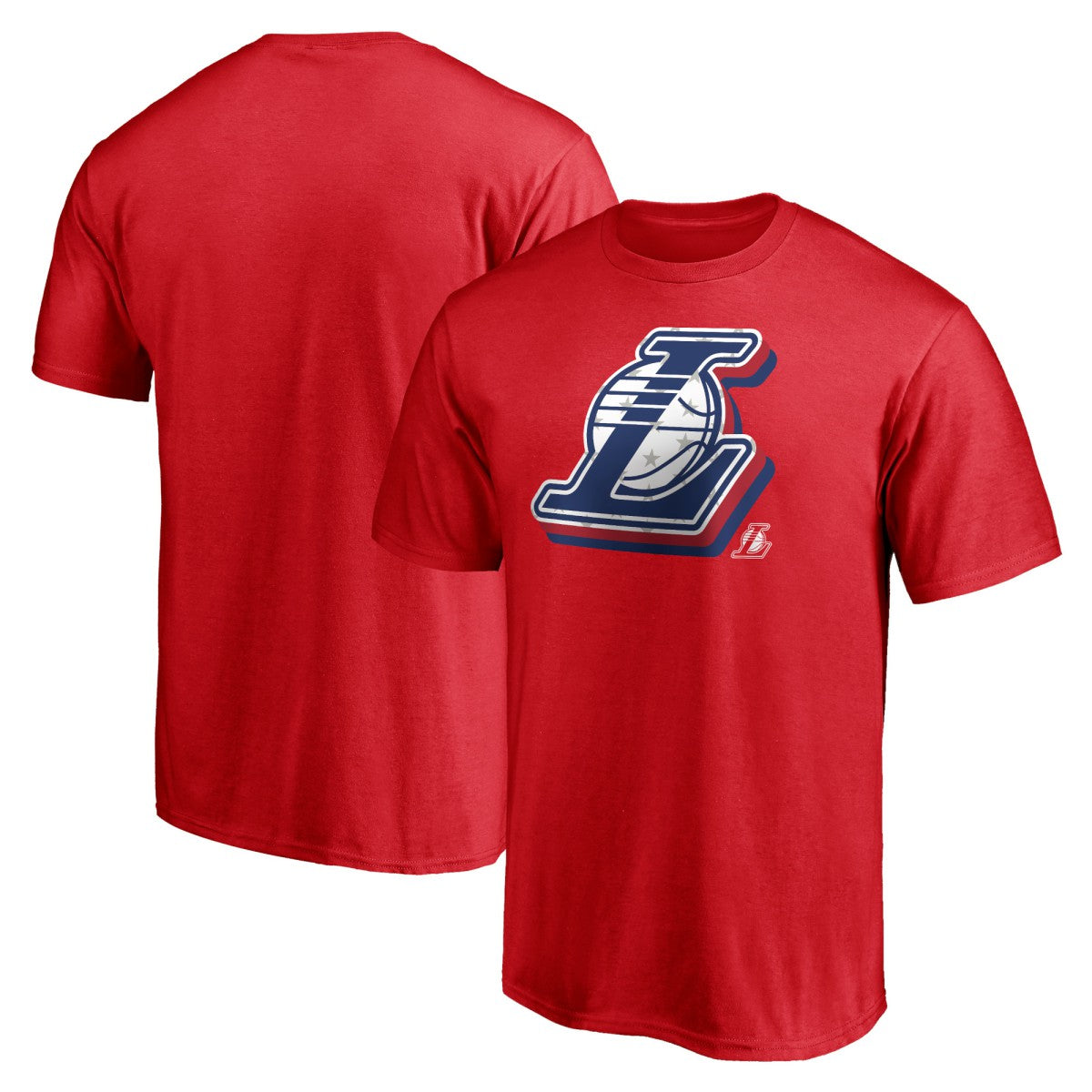 Los Angeles Lakers Red White & Team T-Shirt - Red on sale