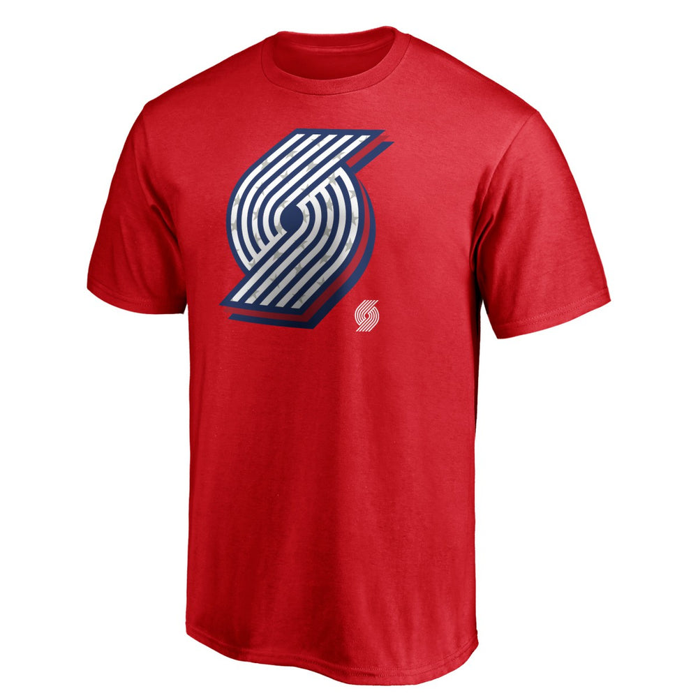 Portland Trail Blazers Red White & Team T-Shirt - Red for sale