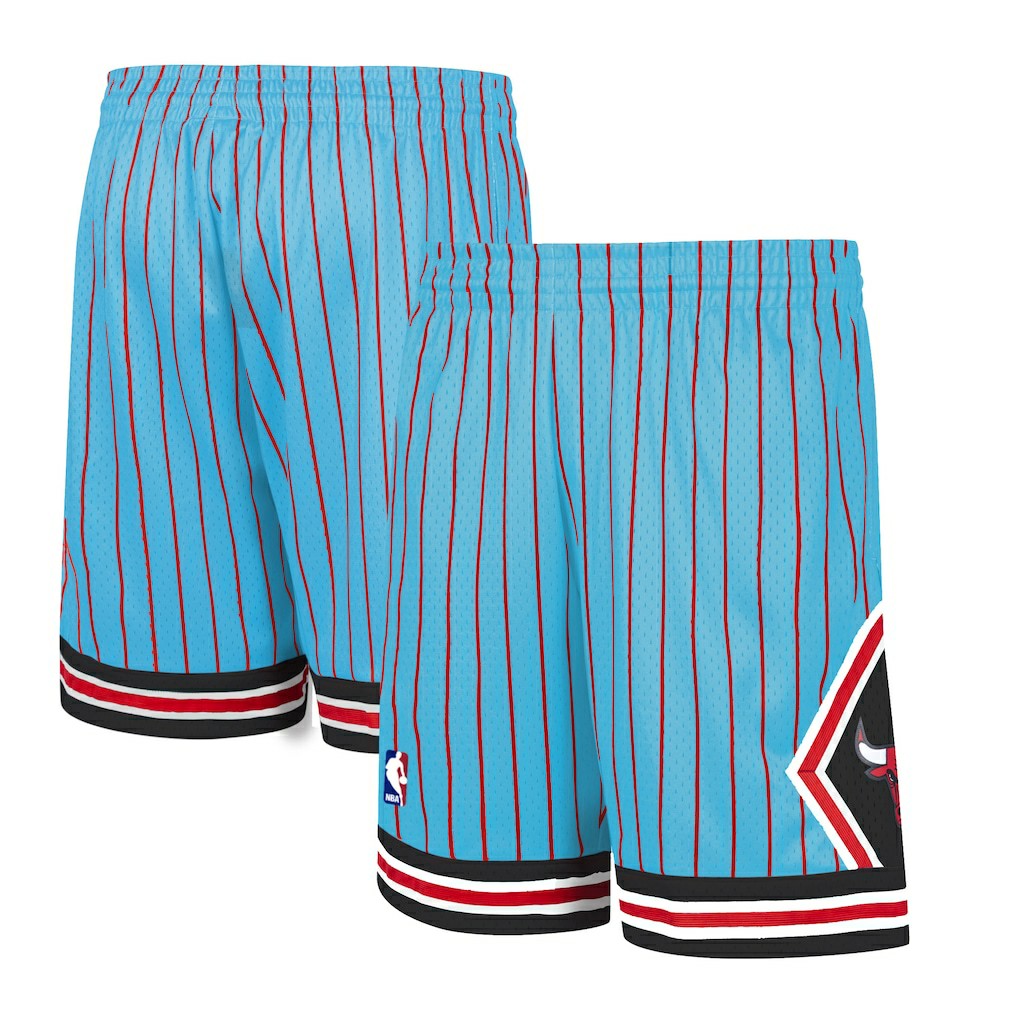 Chicago Bulls Hardwood Classic Reload Swingman Shorts - Blue | Mitchell & Ness outlet