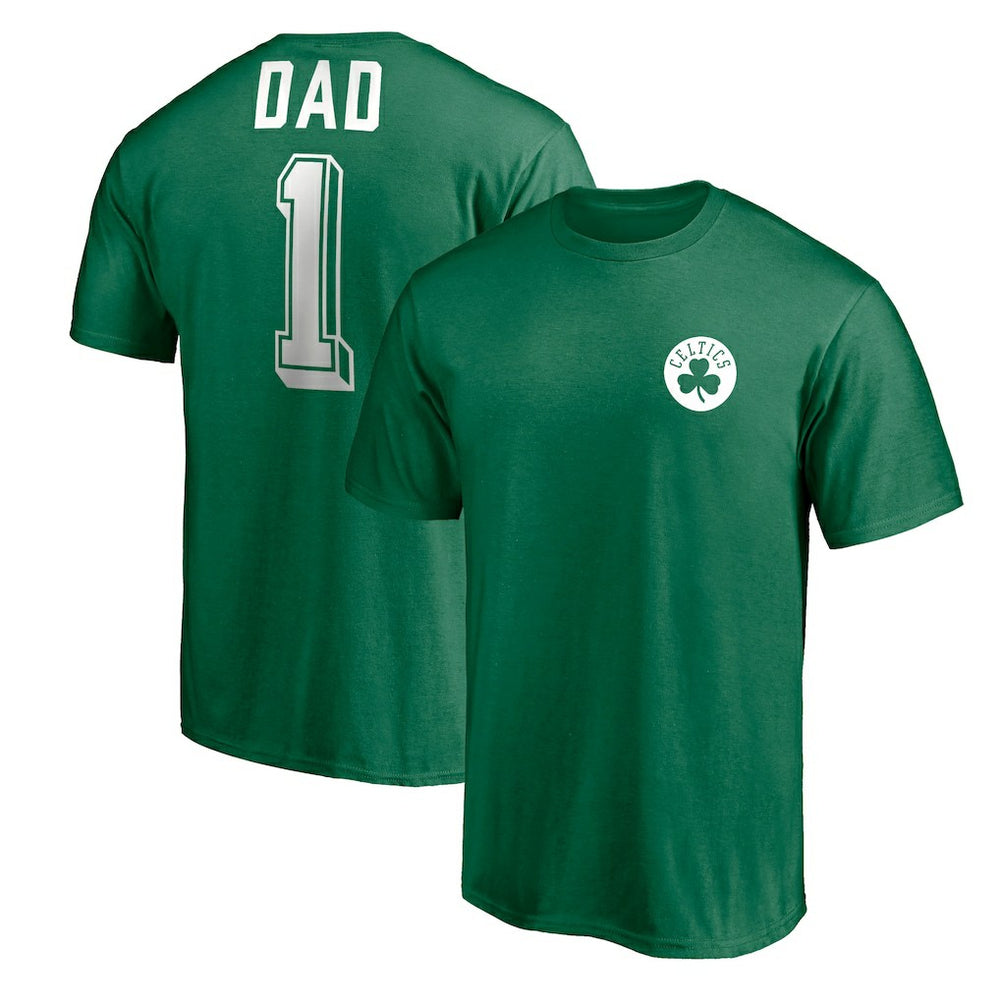 Boston Celtics Number One Dad T-Shirt - Green on sale
