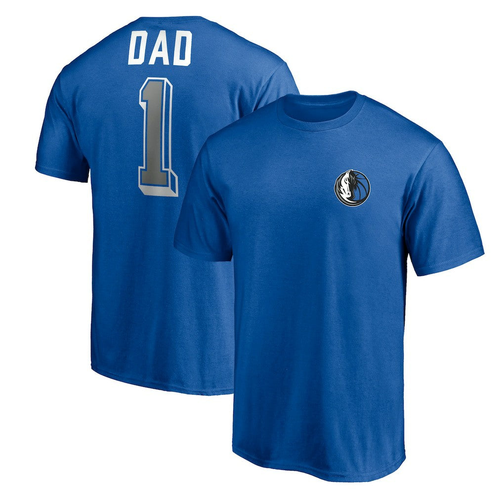 Dallas Mavericks Number One Dad T-Shirt sale - Royal sale