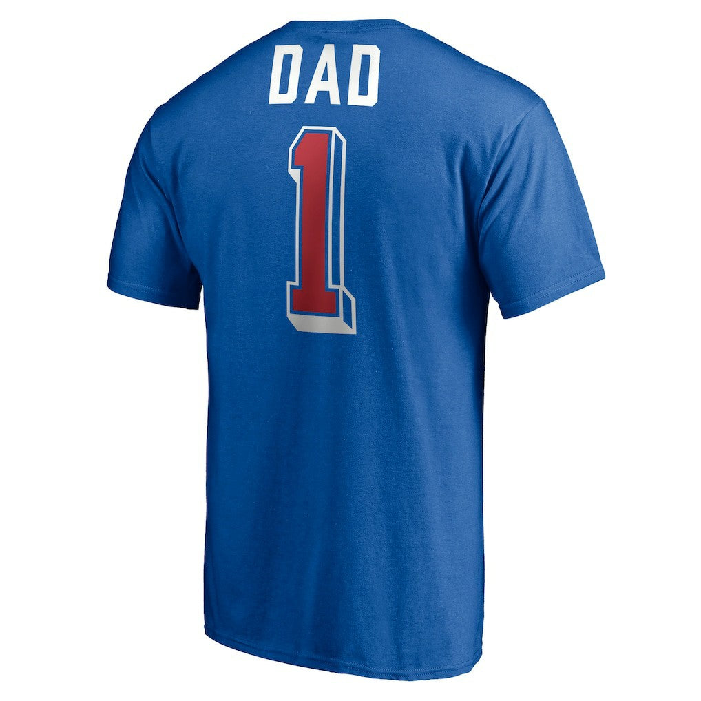 Detroit Pistons Number One Dad T-Shirt sale - Royal outlet