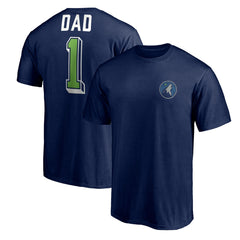 Minnesota Timberwolves Number One Dad T-Shirt - Navy shop