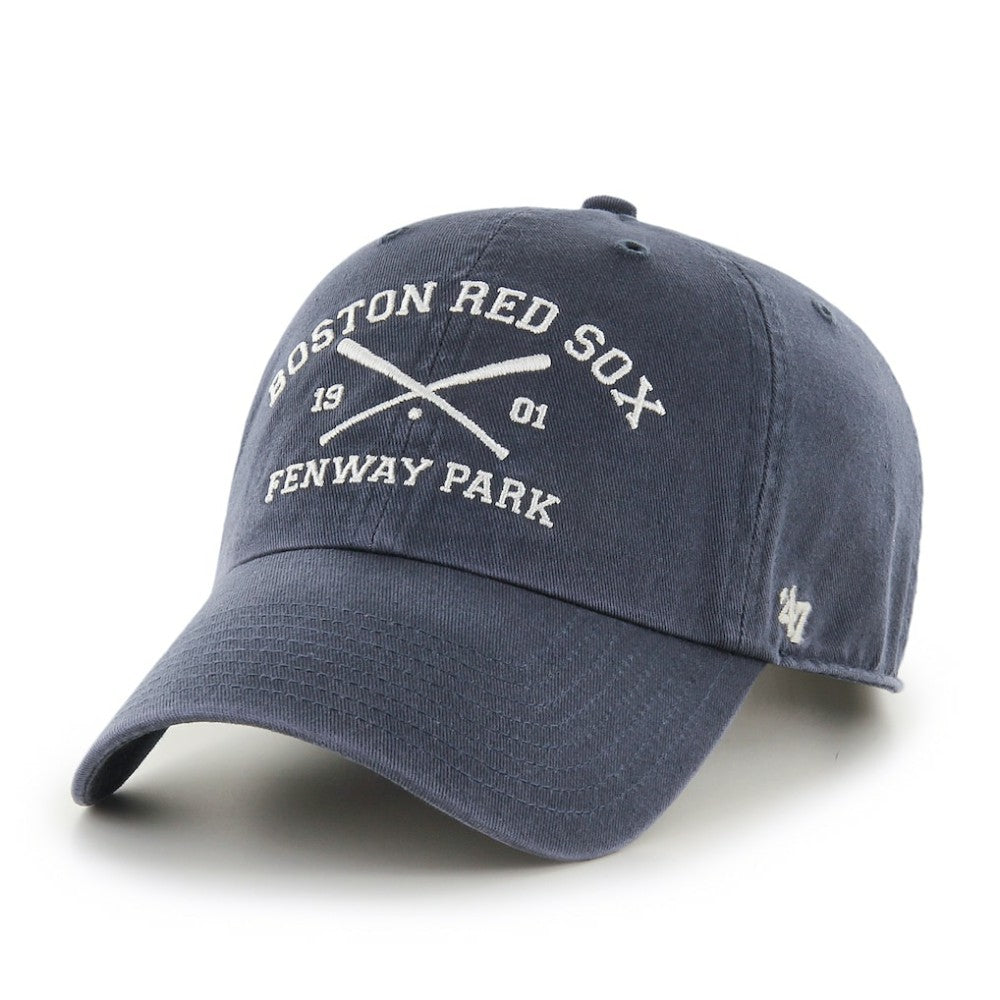 Boston Red Sox Cross Bats Clean Up Adjustable Hat - Blue | 47 brand