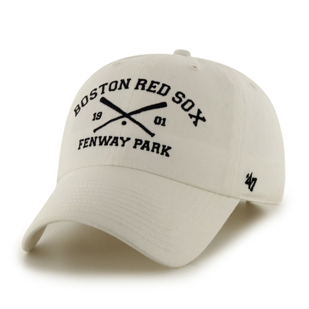 Boston Red Sox Cross Bats Clean Up Adjustable Hat - White | 47 brand