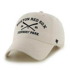 Boston Red Sox Cross Bats Clean Up Adjustable Hat - White | 47 brand