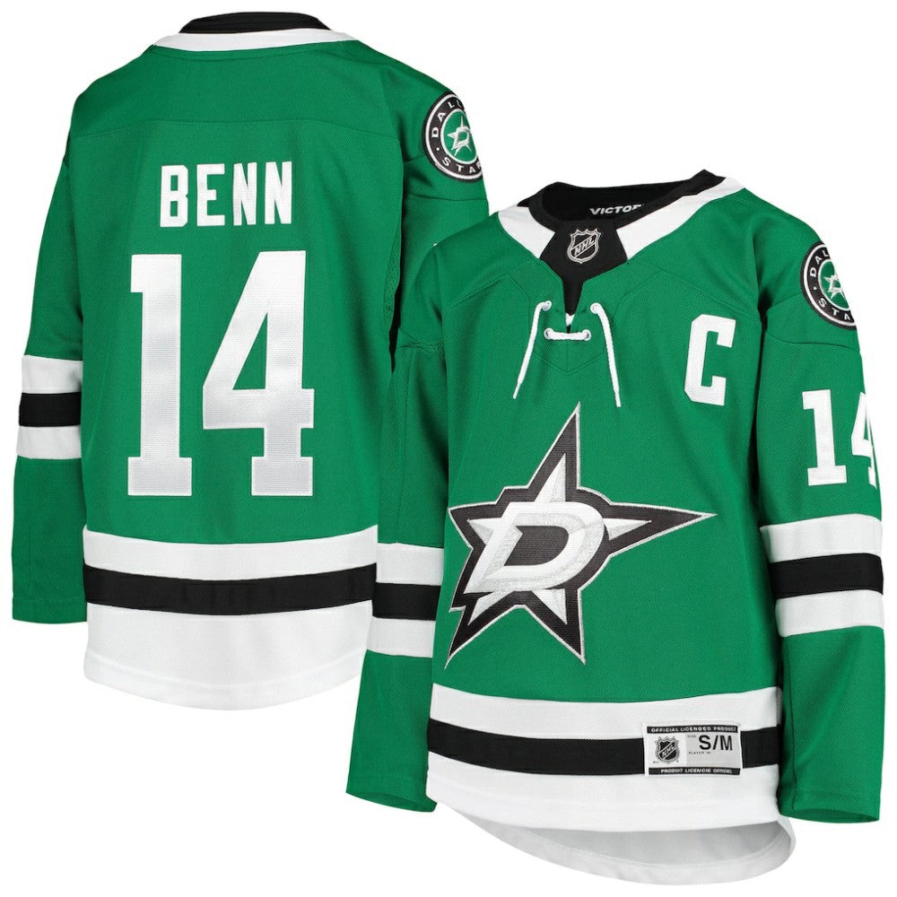 Jamie Benn Dallas Stars Youth Home Premier Player Jersey Kelly Green