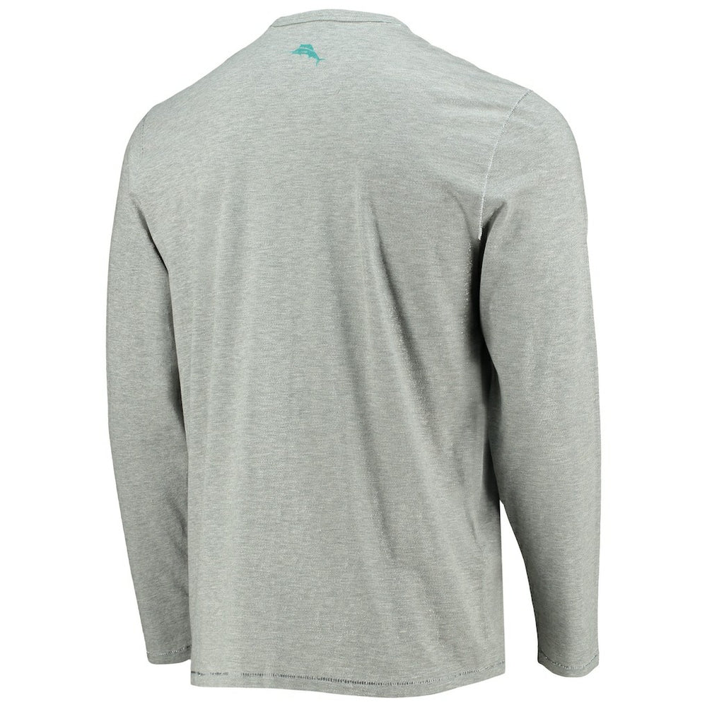 Miami Dolphins Sport Lei Pass Long Sleeve T-Shirt - Heathered Gray sale