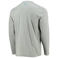 Miami Dolphins Sport Lei Pass Long Sleeve T-Shirt - Heathered Gray sale