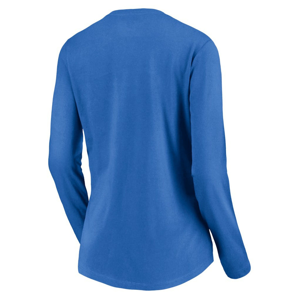 Los Angeles Chargers Women's Slogan V-Neck Long Sleeve T-Shirt - Powder Blue outlet