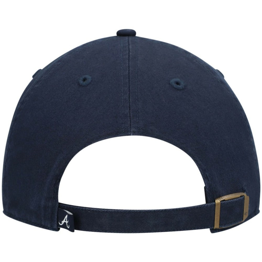 Atlanta Braves Youth Team Logo Clean Up Adjustable Hat - Navy | 47 brand