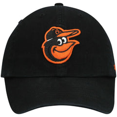 Baltimore Orioles Youth Team Logo Clean Up Adjustable Hat - Black | 47 brand