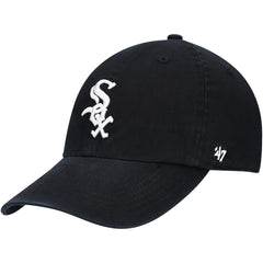 Chicago White Sox Youth Team Logo Clean Up Adjustable Hat - Black | 47 brand