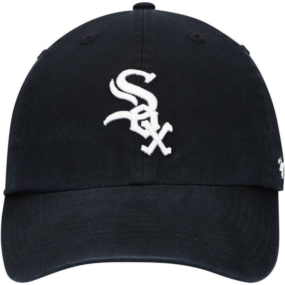 Chicago White Sox Youth Team Logo Clean Up Adjustable Hat - Black | 47 brand